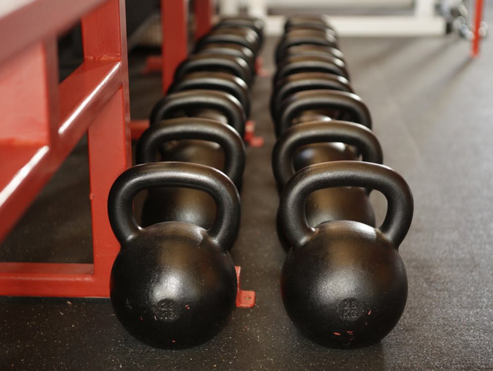 Rows of weights